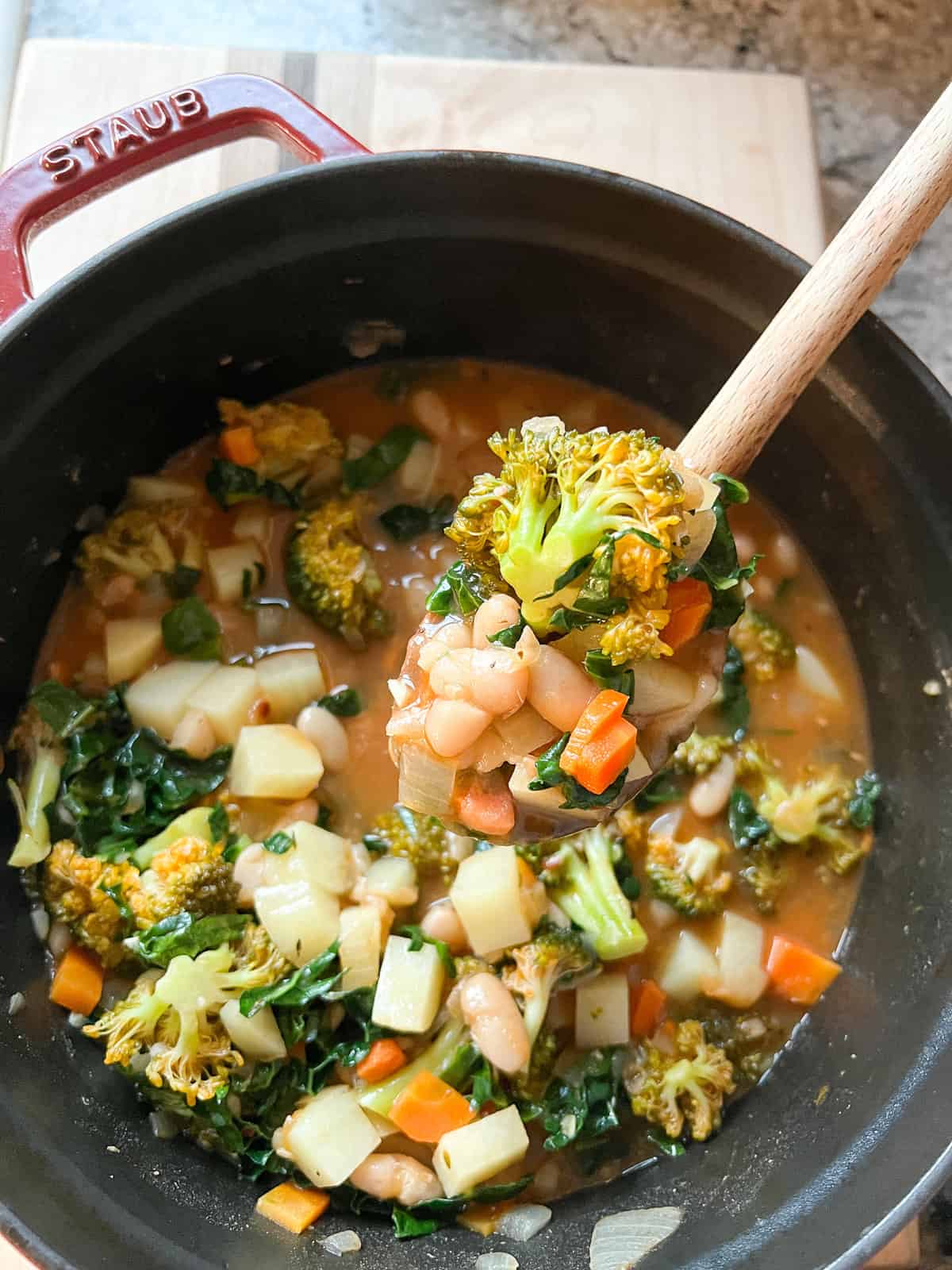 Hearty Winter Vegetable Soup - Cooking With Our CSA