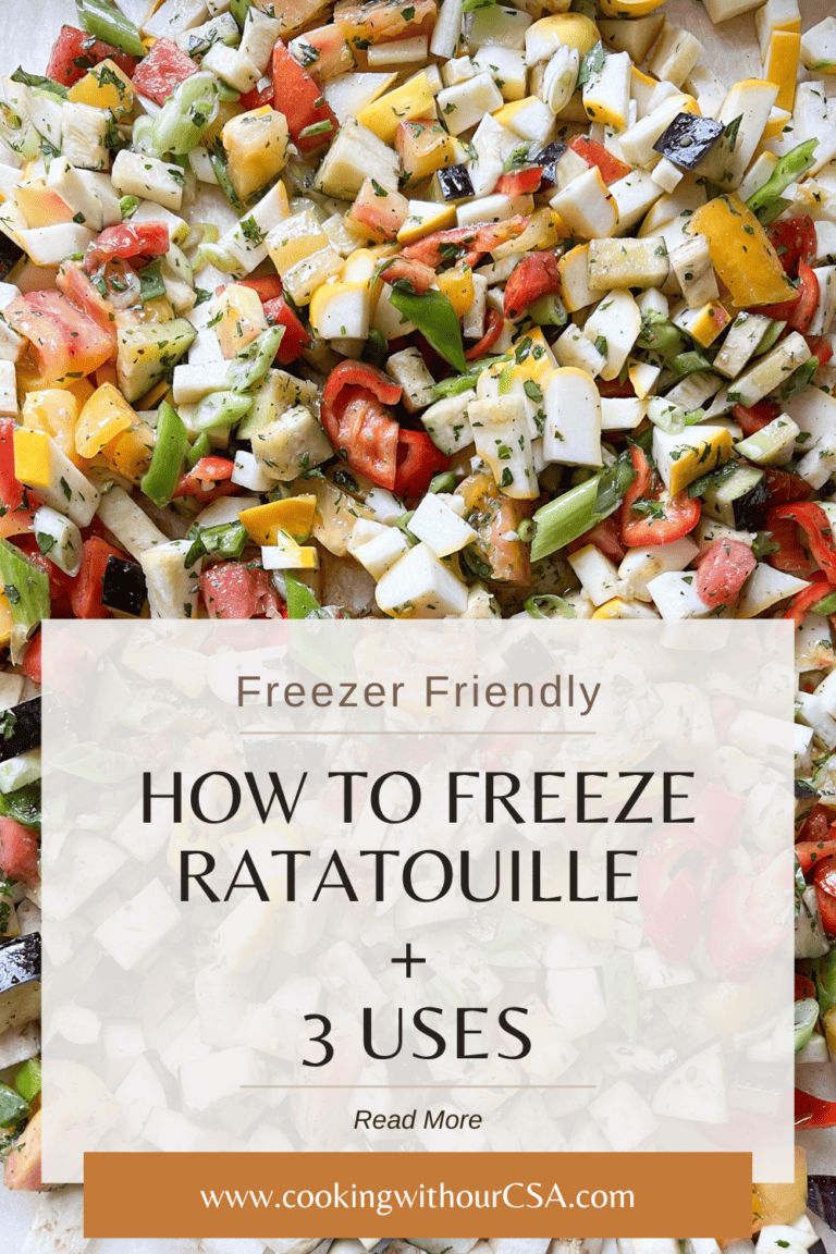 Can You Freeze Ratatouille? Yes! Here's How + 3 Uses Cooking With Our CSA