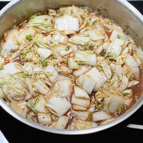 Portrait photo of the finished dish of Sauteed Cabbage with Easy Stir Fry Sauce